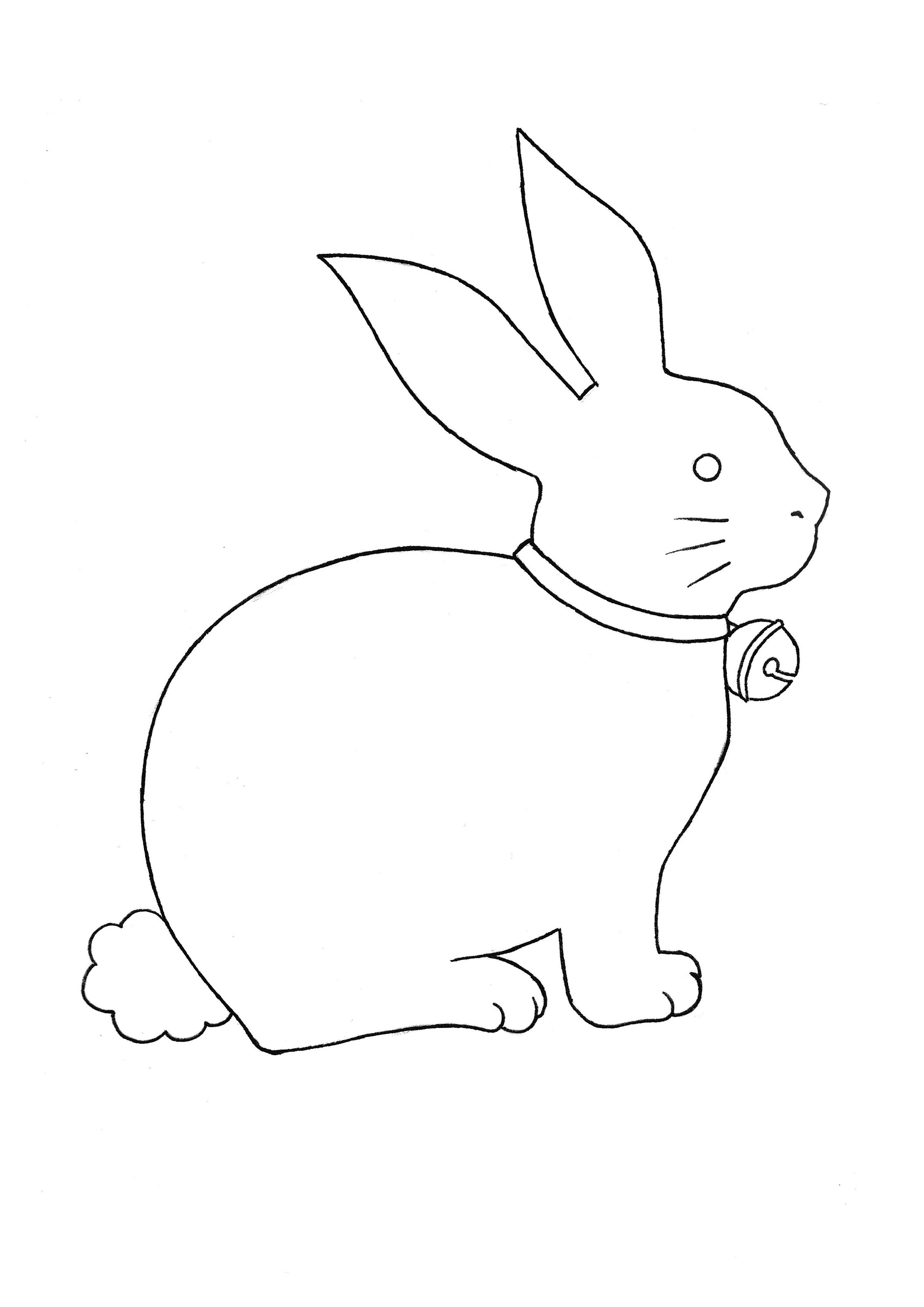 Easter Bunny Stencil Template Printable Image