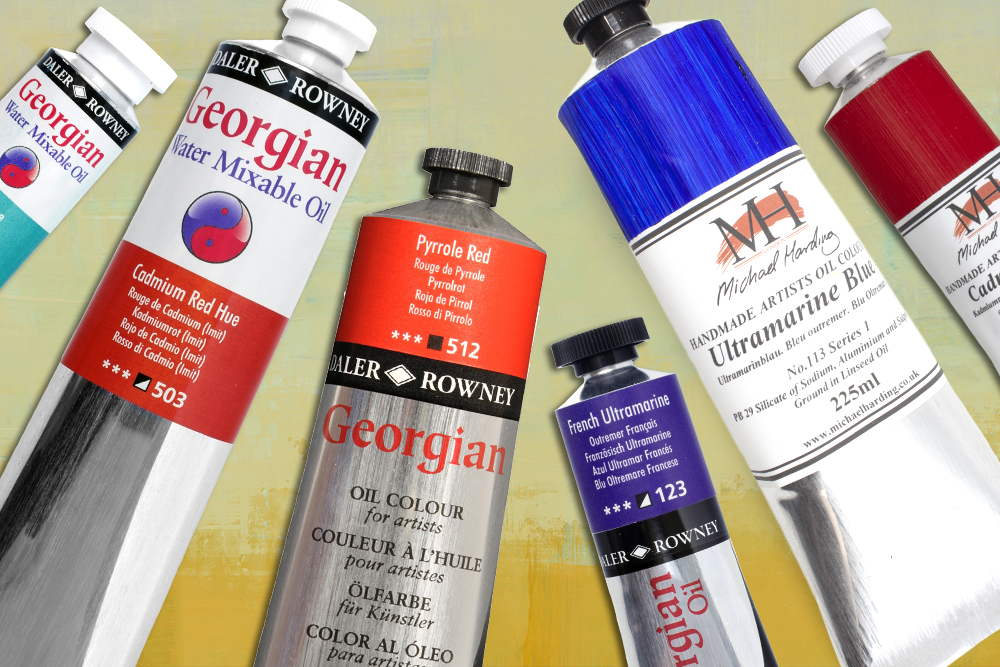 Daler-Rowney Georgian 6-Tube Mixing Artist Oil Paint Set - Painting Set for  Canvas Paper and More - Oil Painting Supplies for Artists and Students 