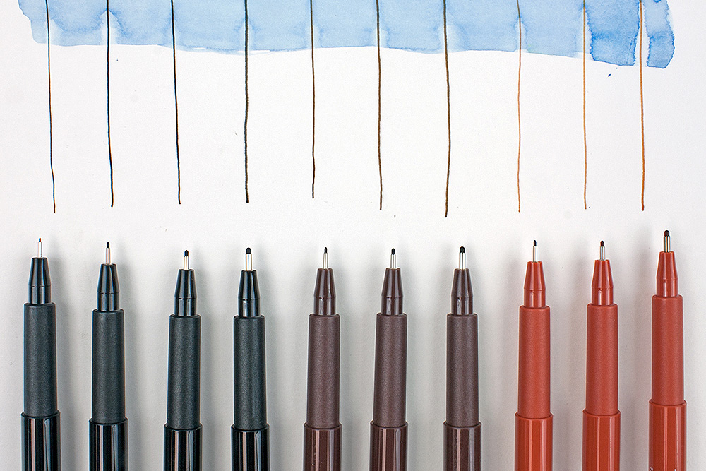 Uni Pin Fine Liner Pen Pigment Marker Waterproof Ink - 0.05mm - 0.8mm