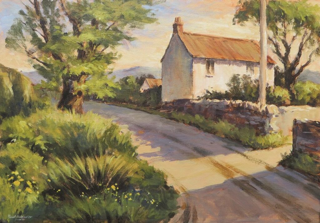 Tutorial Painting A Spring Landscape With Early Morning Shadows Using Acrylic Paint Ken Bromley Art Supplies
