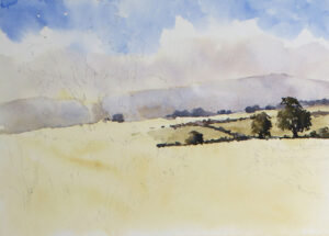 Late Summer Landscape Watercolour Tutorial Using Just 3 Colours ...