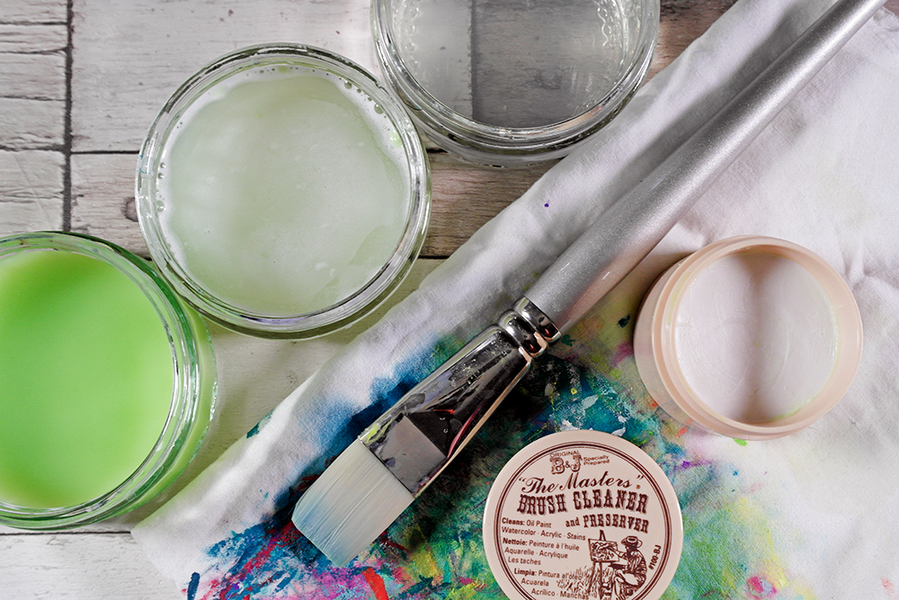 How to Clean Acrylic Paint Brushes 
