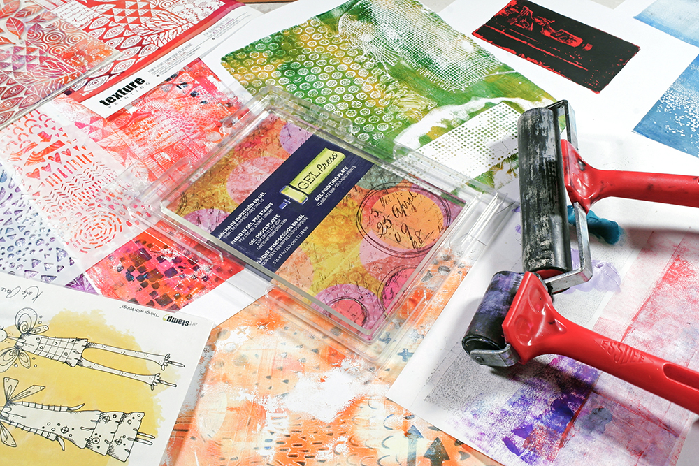 Monoprinting without the Press - How to Use Gel Press Gel Printing Plates  and Carabelle Studio Printmaking Accessories
