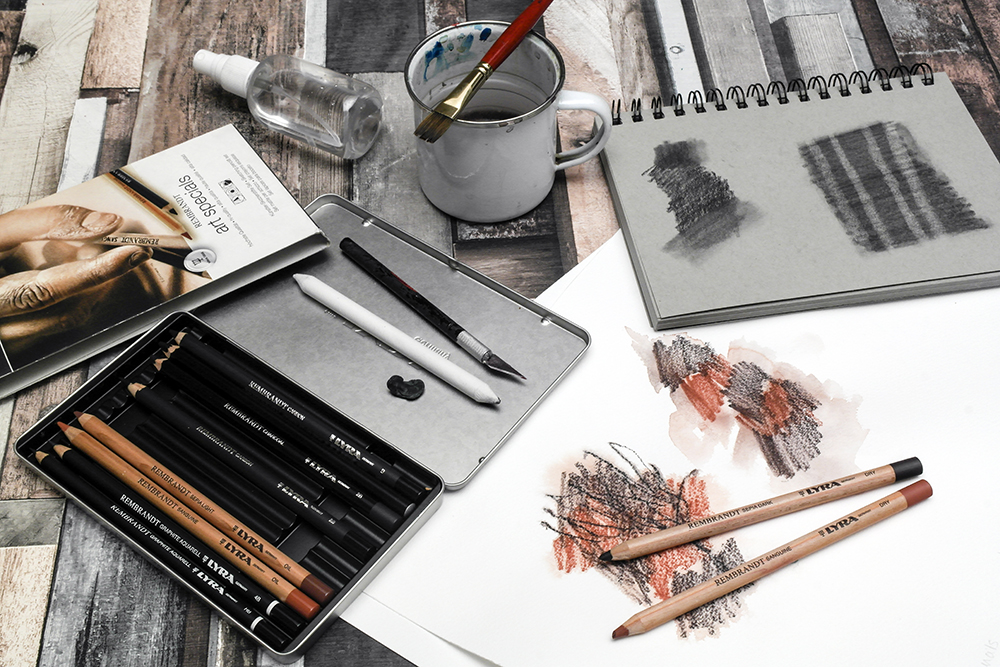 Graphite Aquarelle Lyra Remembrandt Sketching Pencils