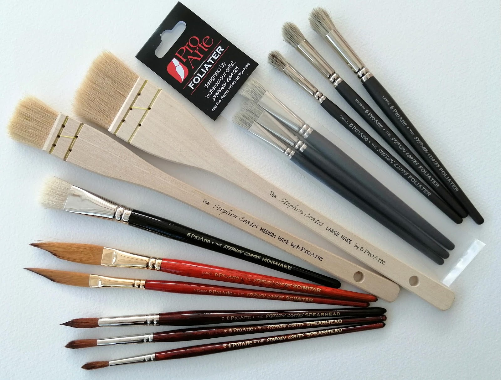 Exploring the Stephen Coates Signature Watercolour Brushes by Pro Arte