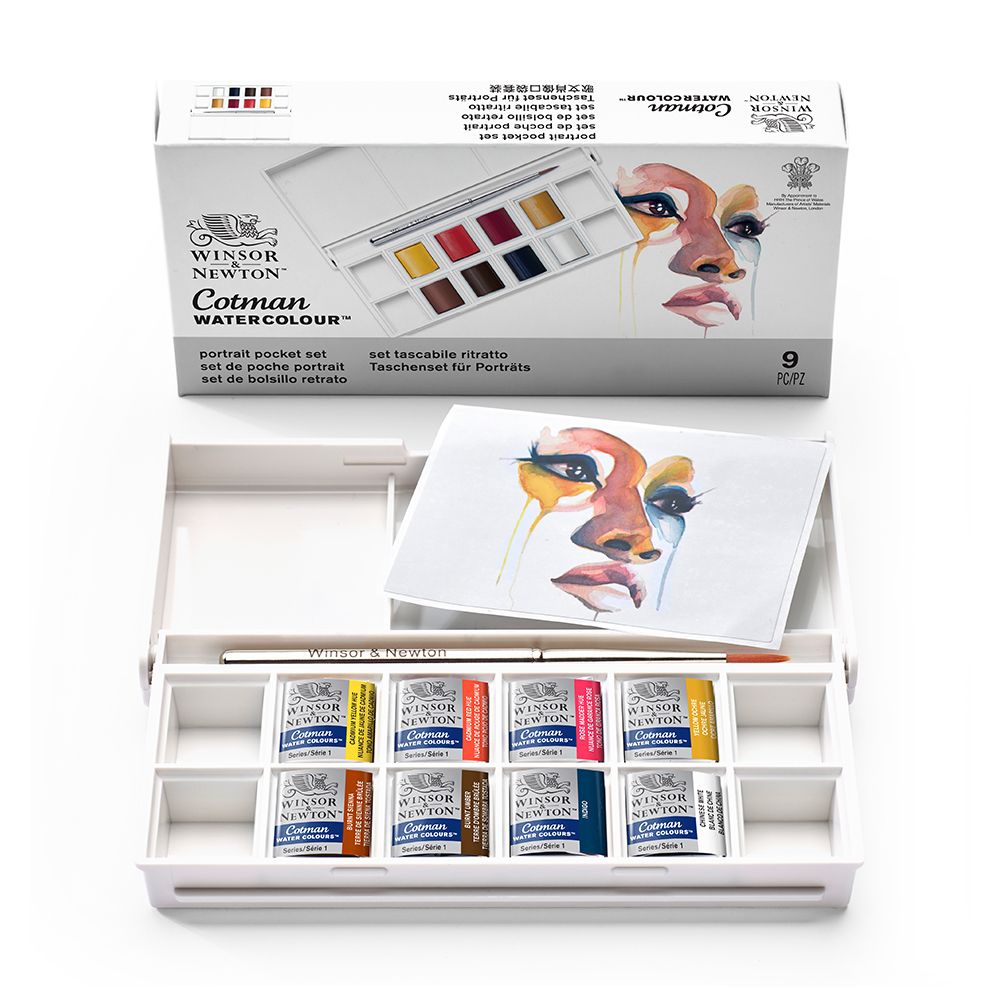 Winsor & Newton Cotman Watercolour Portrait Pocket Set