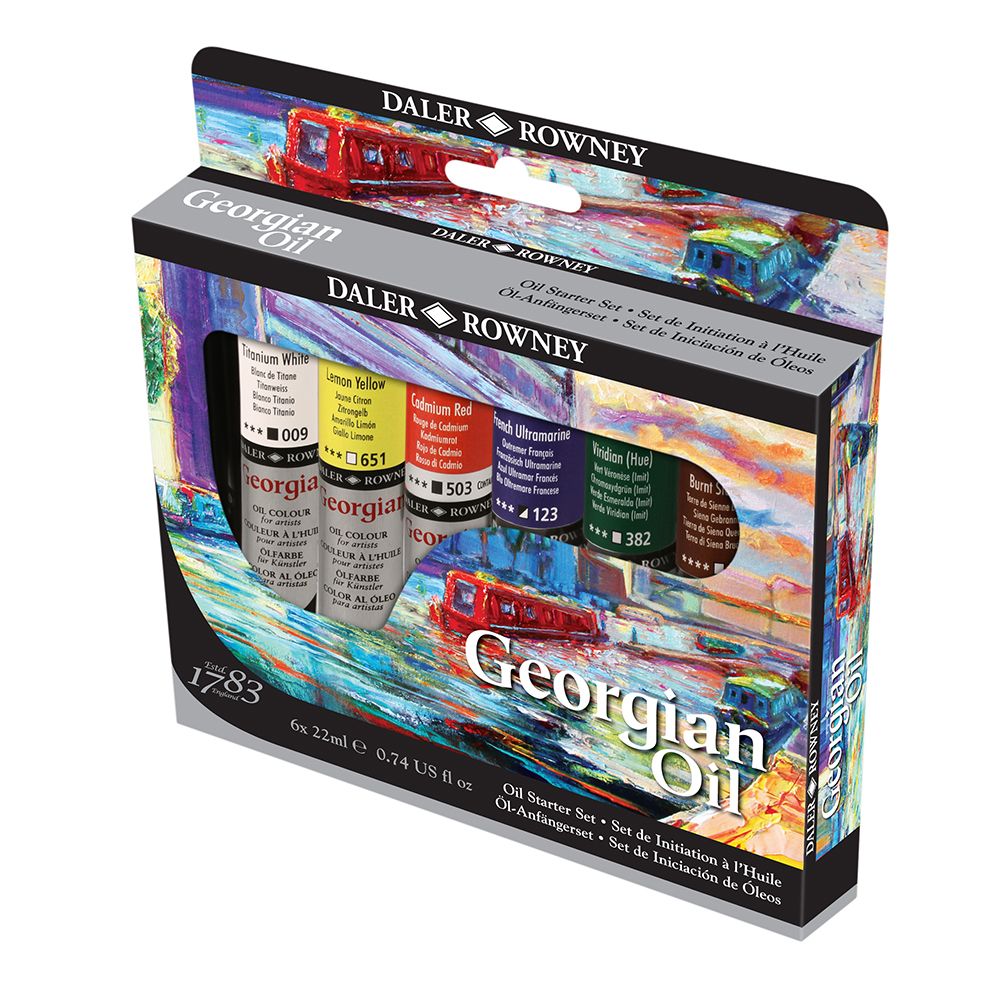 Daler-Rowney Georgian 6-Tube Starter Artist Oil Paint Set