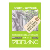 Fabriano Sketching White Ecological Artists Paper Pad