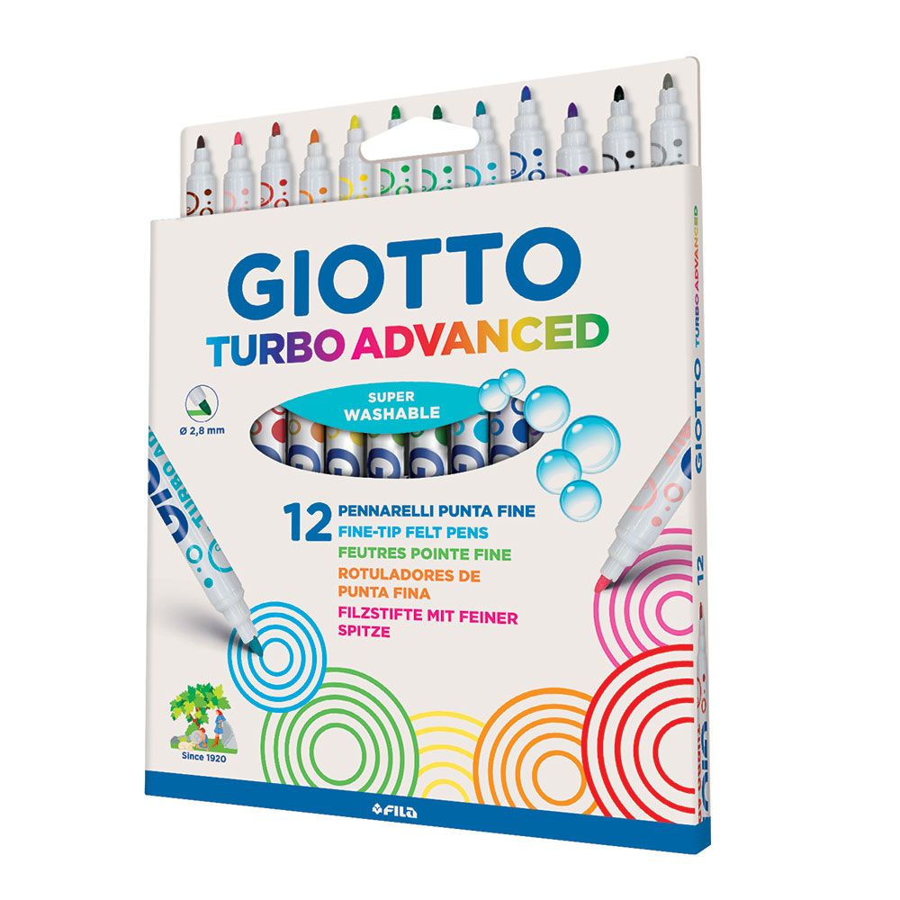 10 feutres turbo soft brush pastel - Giotto
