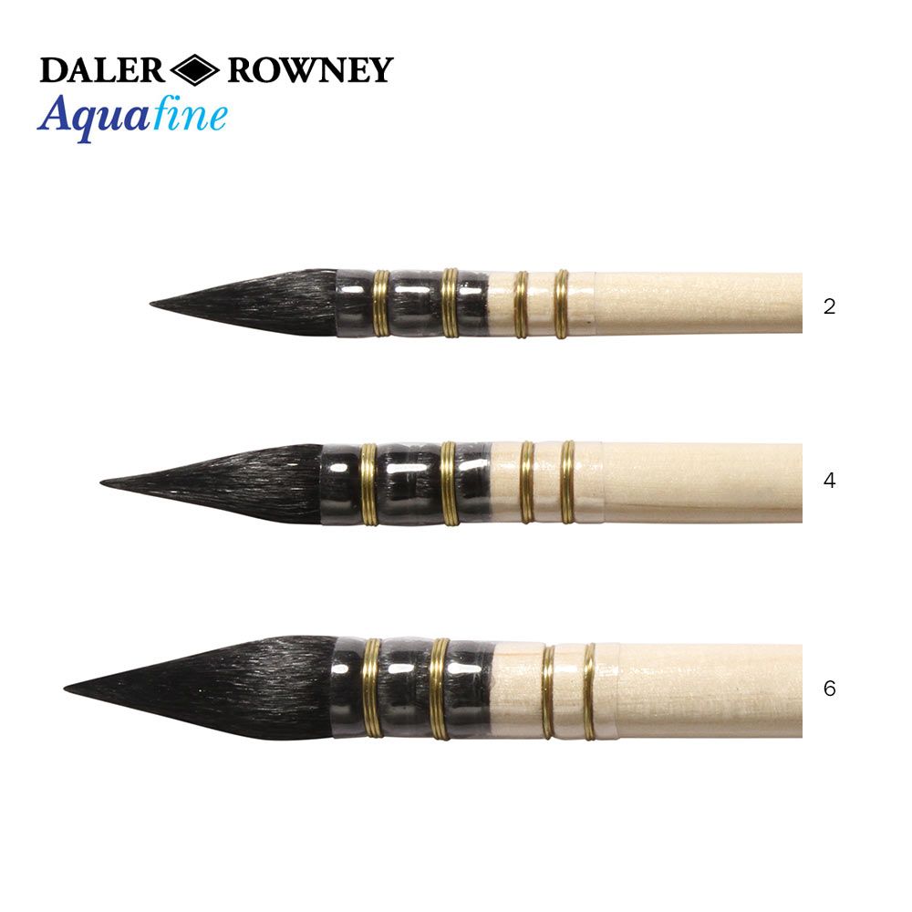 daler rowney aquafine watercolour brushes