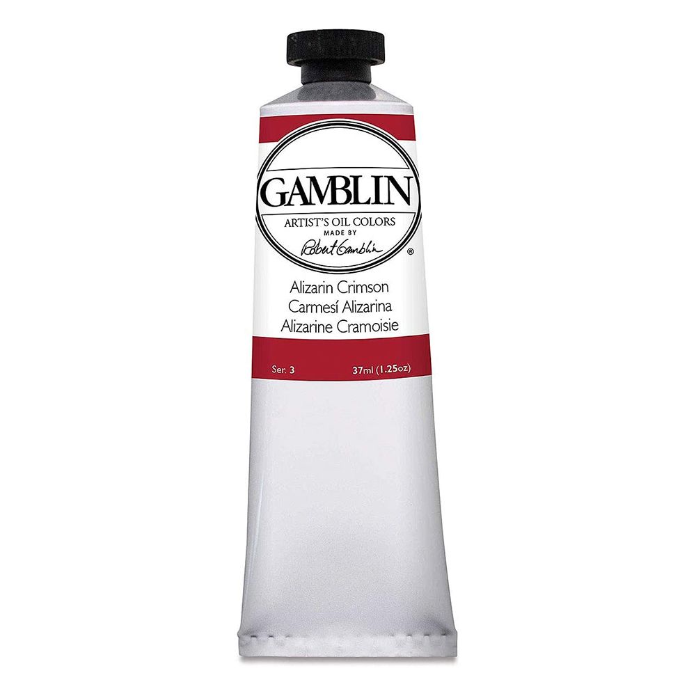 Gamblin Artists Oil Paints 37ml Tubes Bromleys Art Supplies   Gamblin Artists Oil Colours 37ml Tube Alizarin Crimson  Preview 