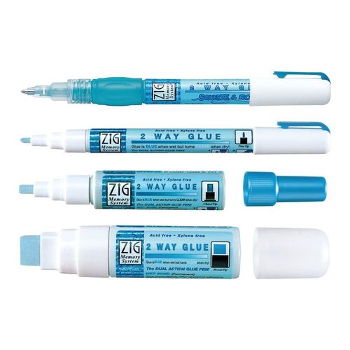 Kuretake Zig Memory System 2 Way Glue, 2mm Fine Tip Glue Pen, Gold F, MiniatureSweet, Kawaii Resin Crafts, Decoden Cabochons Supplies