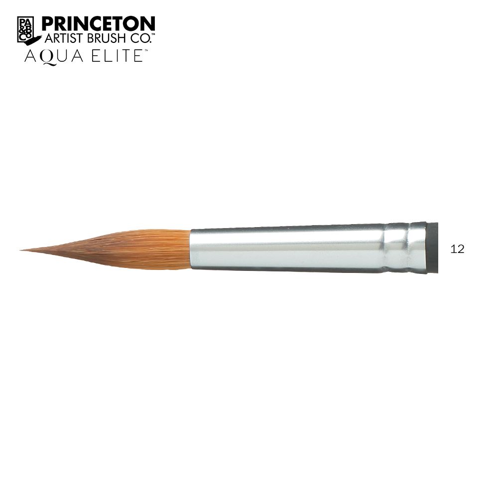 Princeton Series 4850 Aqua Elite Synthetic Kolinsky Sable - Long Round -  Size 12