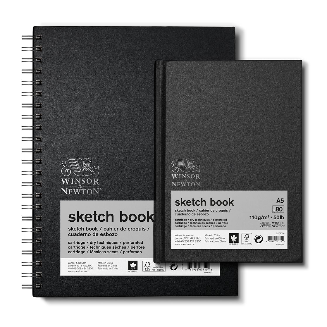 Sketchbook Art Creation 80 Sheets 140gsm Ivory Pages 12 X 12 CM Square  Hardback Sketch Book 