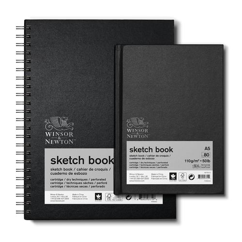 Fabriano A4 Hard Cover Sketch Journal 110gsm 80 Sheets